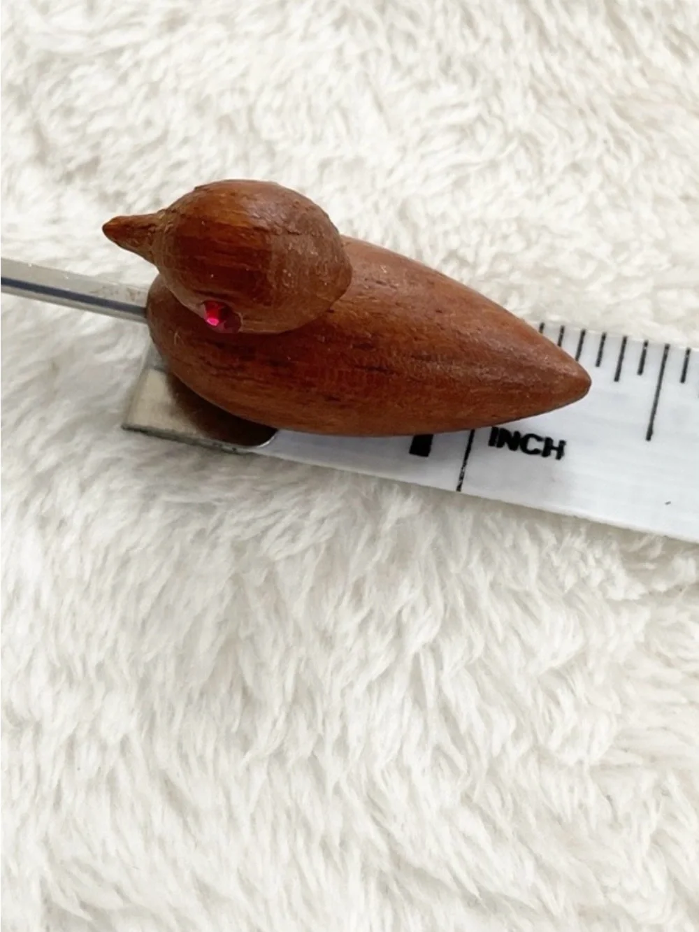 Vintage Danish Teak Duck Cocktail Pick MCM Barware Denmark